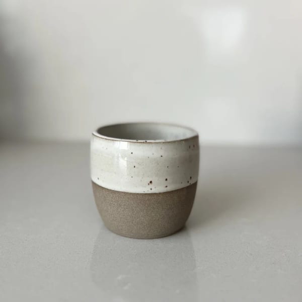 Kalíšek cappuccino Stracciatella brown